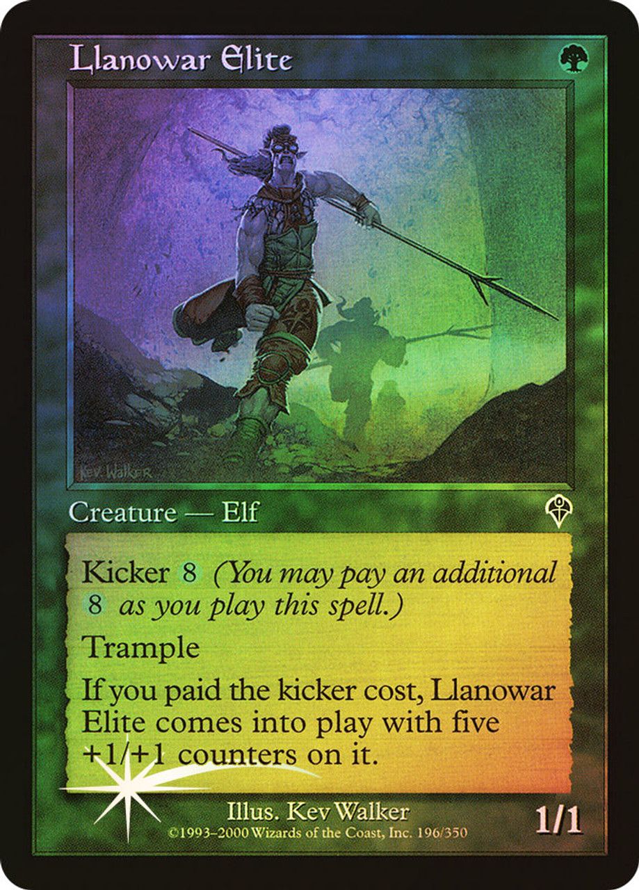 Llanowar Elite (Invasion - Foil) Trading Card