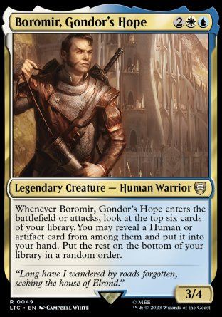 Boromir, Gondor's Hope (The Lord of the Rings Commander Decks) Trading Card