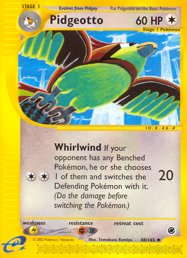 Pidgeotto (88/165) - Expedition Base Set Pokémon Card