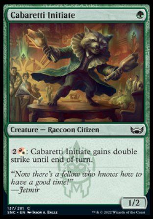 Cabaretti Initiate (Streets of New Capenna) Trading Card