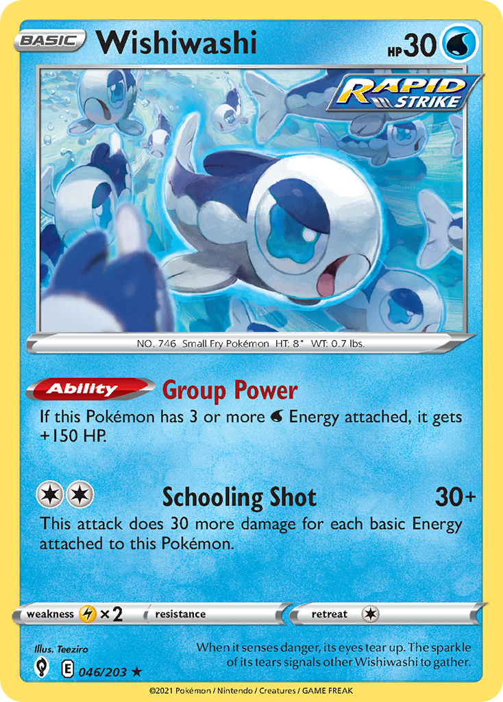 Wishiwashi (46/203) - Evolving Skies Pokémon Card