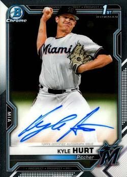 Kyle Hurt 2021 Bowman Chrome - Prospect Autographs Baseball #CPA-KHU Sports Card