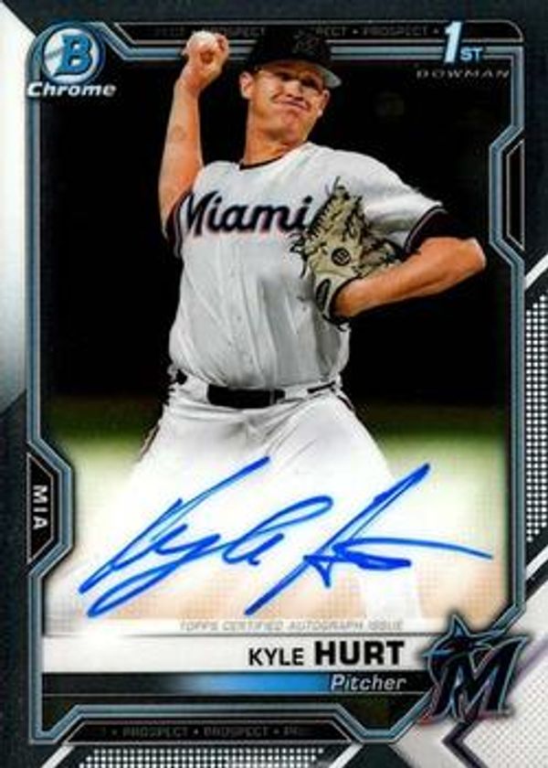 Kyle Hurt 2021 Bowman Chrome - Prospect Autographs Baseball #CPA-KHU