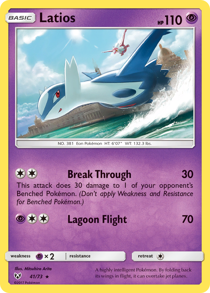 Latios (41/73) - Shining Legends Pokémon Card