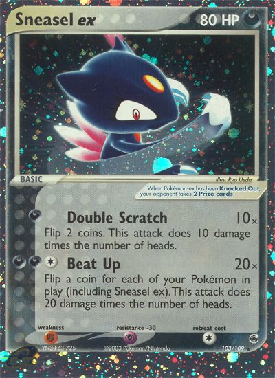 Sneasel ex (103/109) - Ruby & Sapphire Pokémon Card