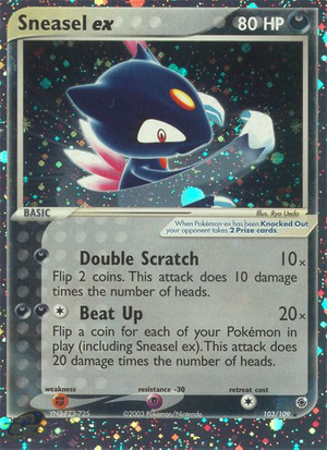 Sneasel ex (103/109) - Ruby & Sapphire