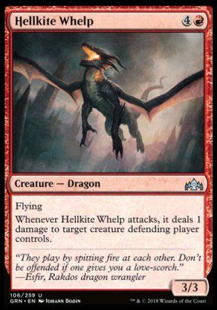 Hellkite Whelp (Guilds of Ravnica) Trading Card