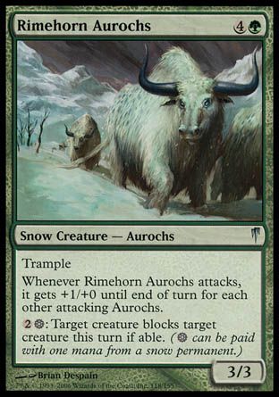 Rimehorn Aurochs (Coldsnap) Trading Card