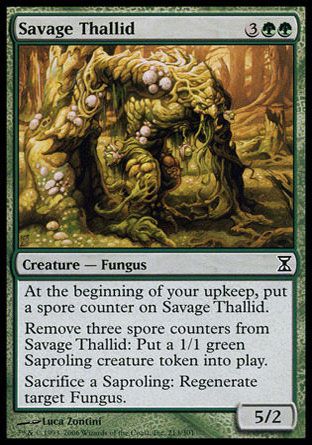 Savage Thallid (Time Spiral) Trading Card