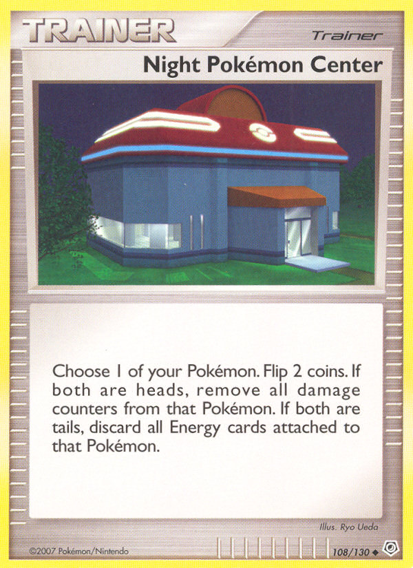 Night Pokémon Center (Trainer: Item) (108/130) - Diamond & Pearl Pokémon Card