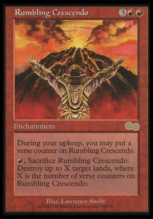 Rumbling Crescendo (Urza's Saga) Trading Card