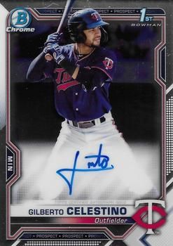 Gilberto Celestino 2021 Bowman Chrome - Prospect Autographs Baseball #CPA-GC Sports Card