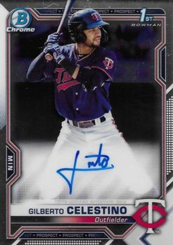 Gilberto Celestino 2021 Bowman Chrome - Prospect Autographs Baseball #CPA-GC