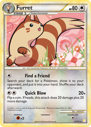 Furret (21/123) - HeartGold & SoulSilver