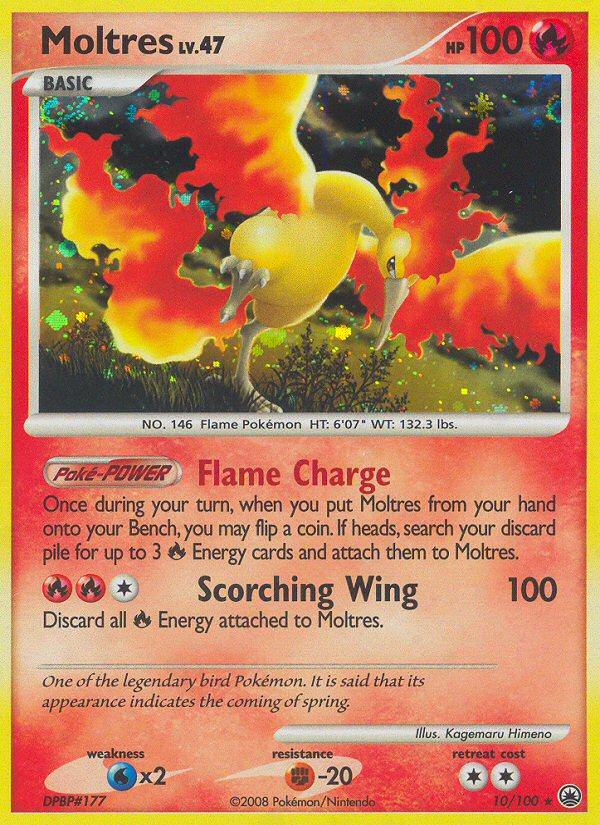 Moltres (10/100) - Majestic Dawn Pokémon Card