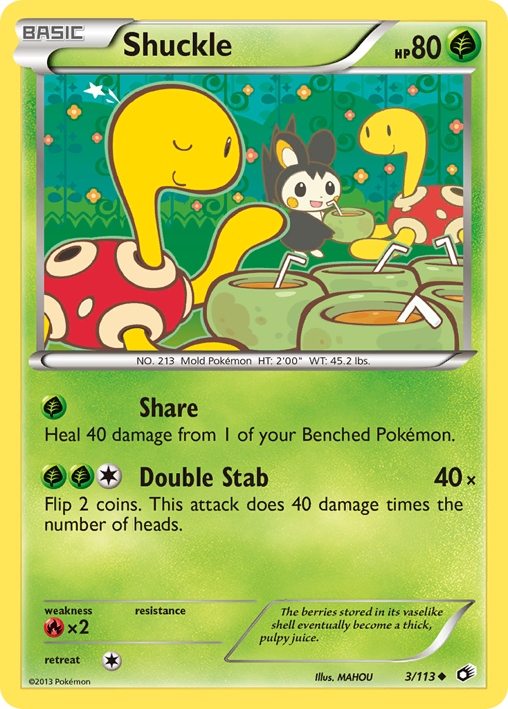 Shuckle (3/113) - Legendary Treasures Pokémon Card