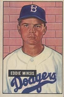 Eddie Miksis 1951 Bowman #117 Sports Card