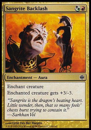 Sangrite Backlash (Alara Reborn) Trading Card