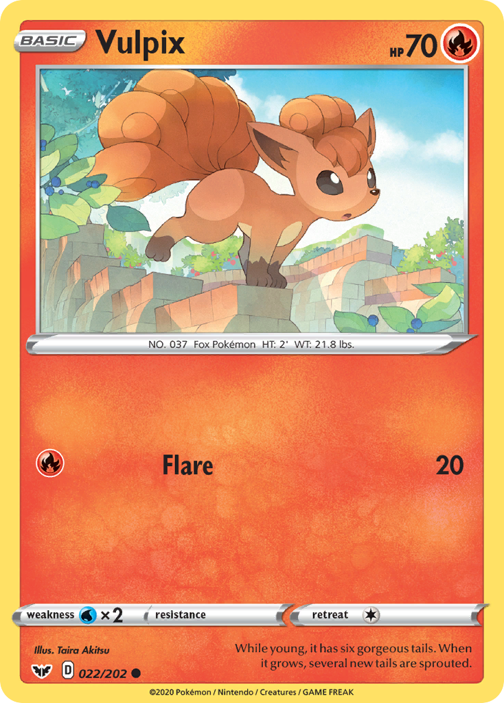 Vulpix (22/202) - Sword & Shield Pokémon Card