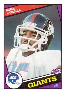 Butch Woolfolk 1984 Topps #324 Sports Card