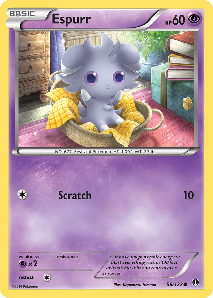 Espurr (58/122) - BREAKpoint Pokémon Card