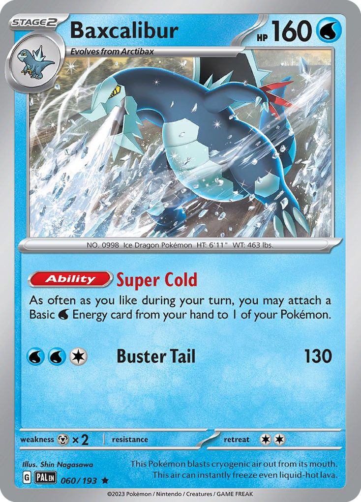 Baxcalibur (60/193) - Paldea Evolved Pokémon Card