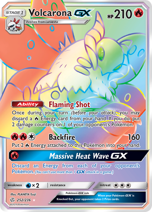 Volcarona GX (252/236) - Cosmic Eclipse