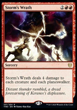 Storm's Wrath (Theros Beyond Death) Trading Card