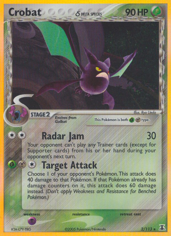 Crobat δ (2/113) - Delta Species Pokémon Card