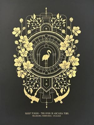 Sleep Token Even In Arcadia Tour Philadelphia Foil 2025