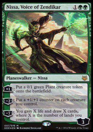 Nissa, Voice of Zendikar (Nissa vs. Ob Nixilis) Trading Card