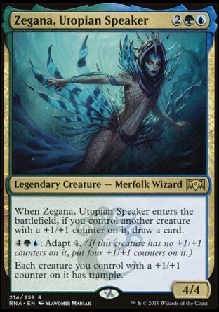 Zegana, Utopian Speaker (Ravnica Allegiance) Trading Card