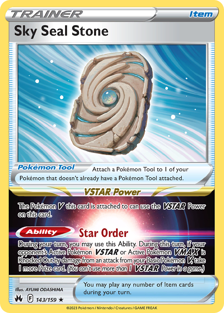 Sky Seal Stone (Trainer: Item) (143/159) - Crown Zenith Pokémon Card