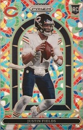 Justin Fields 2021 Panini Prizm - Stained Glass Football #SG-4 Sports Card