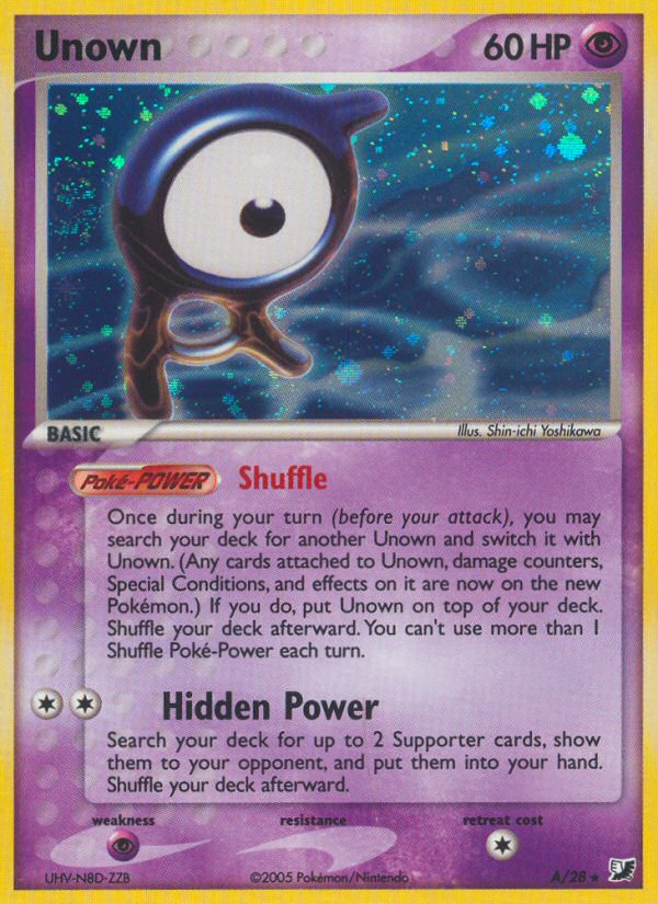 Unown (A) - Unseen Forces Pokémon Card