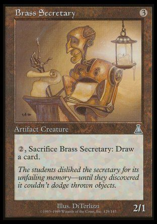 Brass Secretary (Urza's Destiny) Trading Card