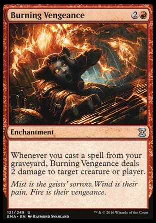 Burning Vengeance (Eternal Masters) Trading Card