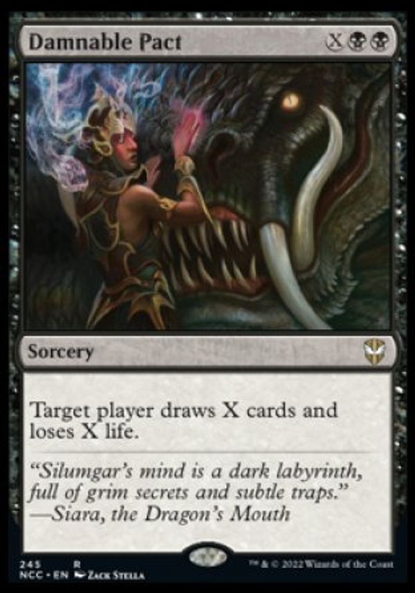 Damnable Pact (Streets of New capenna Commander Decks) Value ...