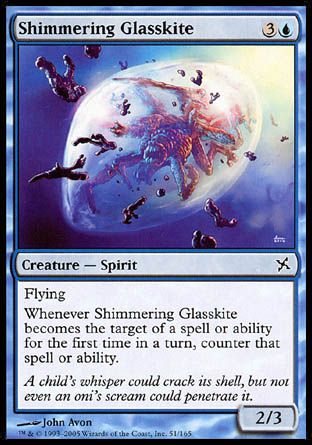 Shimmering Glasskite (Betrayers of Kamigawa) Trading Card