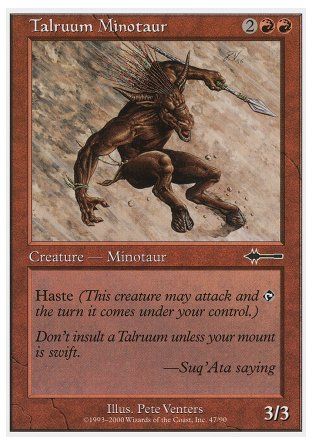 Talruum Minotaur (Beatdown) Trading Card