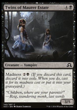 Twins of Maurer Estate (Shadows over Innistrad) Trading Card