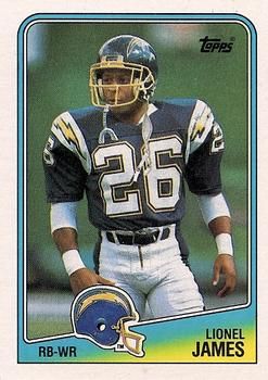 Lionel James 1988 Topps #207 Sports Card