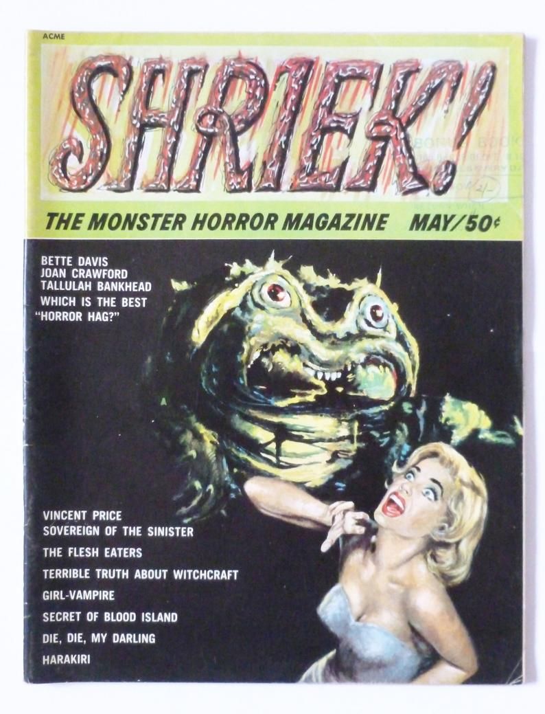 Shriek the Monster Horror Magazine #1 Comic