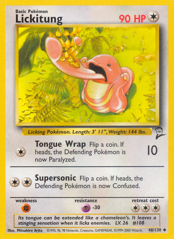 Lickitung (48/130) - Base Set 2 Pokémon Card