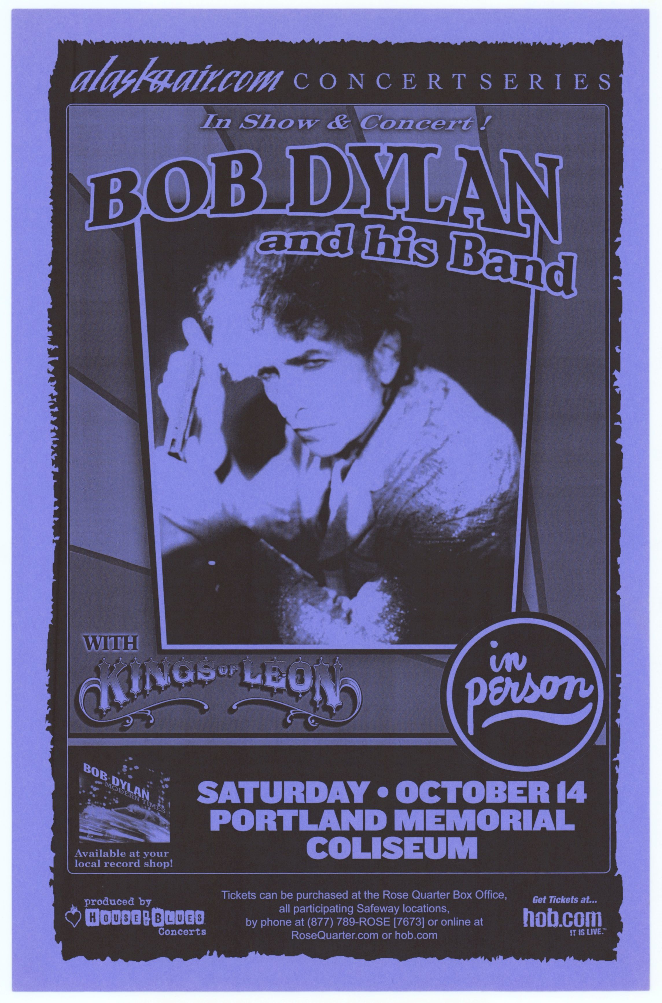 Bob Dylan & Kings of Leon Portland Memorial Coliseum 10001014 1000