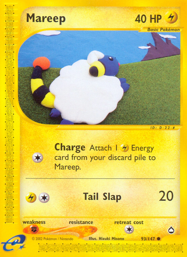 Mareep (93/147) - Aquapolis Pokémon Card