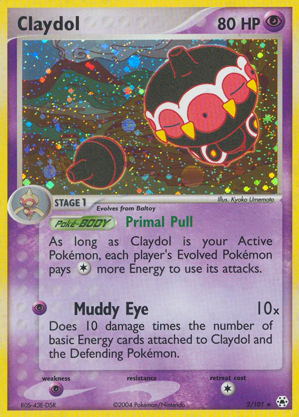 Claydol (2/101) - Hidden Legends Pokémon Card