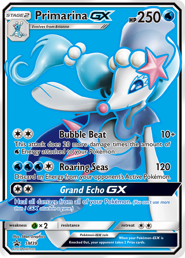 Primarina GX (SM39) - SM Black Star Promos