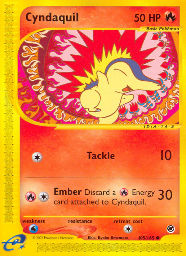 Cyndaquil (105/165) - Expedition Base Set Pokémon Card