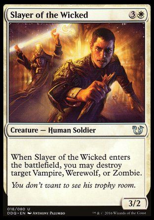 Slayer of the Wicked (Blessed vs. Cursed) Trading Card